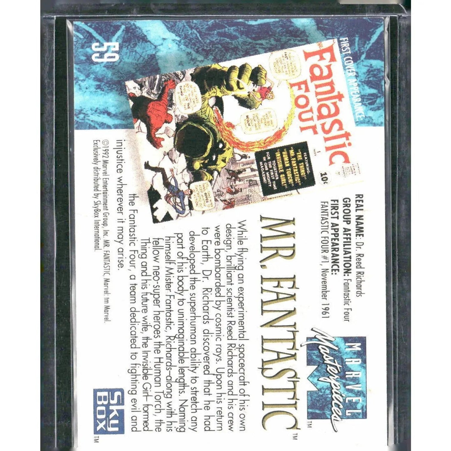 1992 SkyBox Marvel Masterpieces #59 Mr. Fantastic - MOD Shop LLC