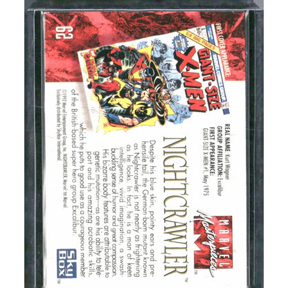 1992 SkyBox Marvel Masterpieces #62 Nightcrawler - MOD Shop LLC