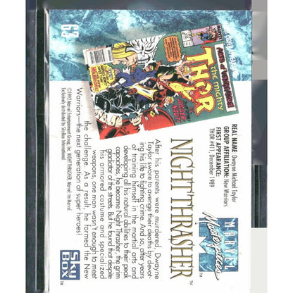 1992 SkyBox Marvel Masterpieces #63 Night Thrasher - MOD Shop LLC