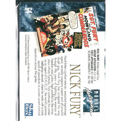 1992 SkyBox Marvel Masterpieces #64 Nick Fury - MOD Shop LLC