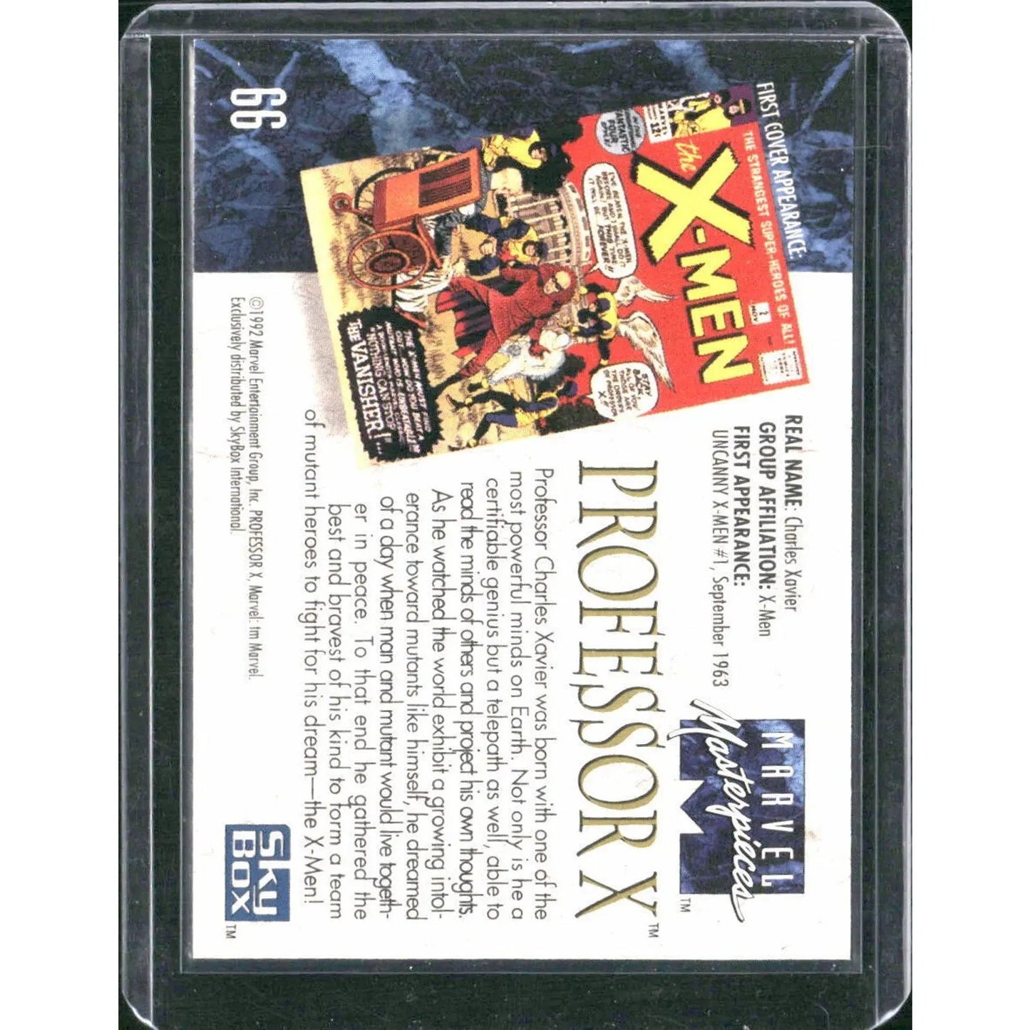 1992 SkyBox Marvel Masterpieces #66 Professor X - MOD Shop LLC