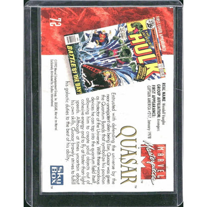 1992 SkyBox Marvel Masterpieces #72 Quasar - MOD Shop LLC