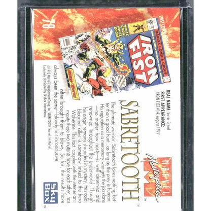 1992 SkyBox Marvel Masterpieces #78 Sabretooth - MOD Shop LLC