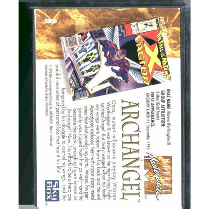 1992 SkyBox Marvel Masterpieces #8 Archangel - MOD Shop LLC
