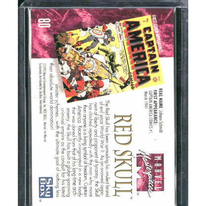 1992 SkyBox Marvel Masterpieces #80 Red Skull - MOD Shop LLC