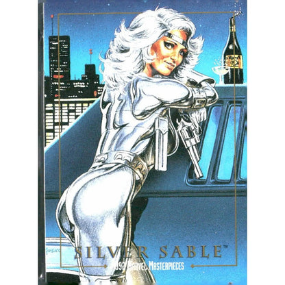 1992 SkyBox Marvel Masterpieces #81 Silver Sable - MOD Shop LLC