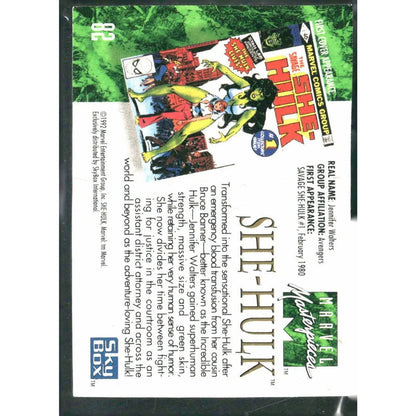 1992 SkyBox Marvel Masterpieces #82 She - Hulk - MOD Shop LLC