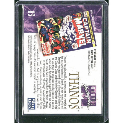 1992 SkyBox Marvel Masterpieces #83 Thanos - MOD Shop LLC
