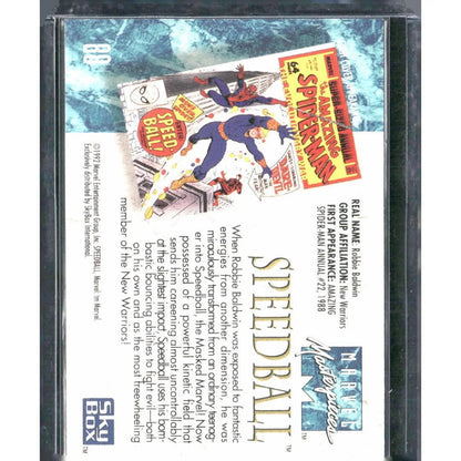 1992 SkyBox Marvel Masterpieces #88 Speedball - MOD Shop LLC