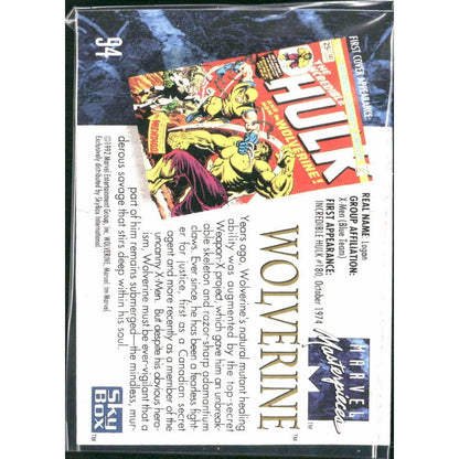 1992 SkyBox Marvel Masterpieces #94 Wolverine - MOD Shop LLC