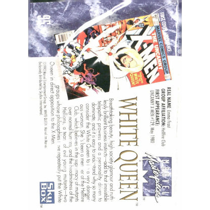 1992 SkyBox Marvel Masterpieces #95 White Queen - MOD Shop LLC