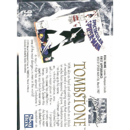 1992 SkyBox Marvel Masterpieces #99 Tombstone - MOD Shop LLC