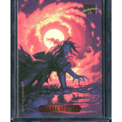 1994 Fleer Marvel Masterpieces Hildebrandt Brothers #10 Blackout - MOD Shop LLC