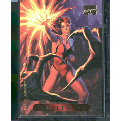 1994 Fleer Marvel Masterpieces Hildebrandt Brothers #105 Scarlet Witch - MOD Shop LLC