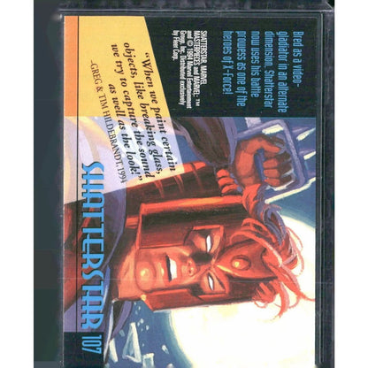 1994 Fleer Marvel Masterpieces Hildebrandt Brothers #107 Shatterstar - MOD Shop LLC