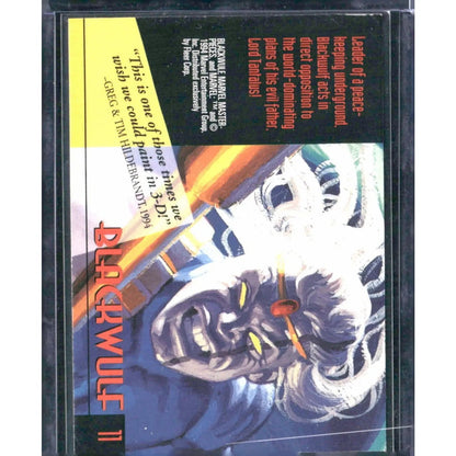 1994 Fleer Marvel Masterpieces Hildebrandt Brothers #11 Blackwulf - MOD Shop LLC