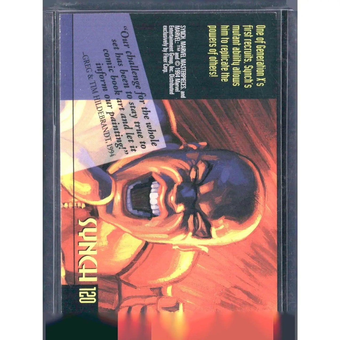 1994 Fleer Marvel Masterpieces Hildebrandt Brothers #120 Synch - MOD Shop LLC