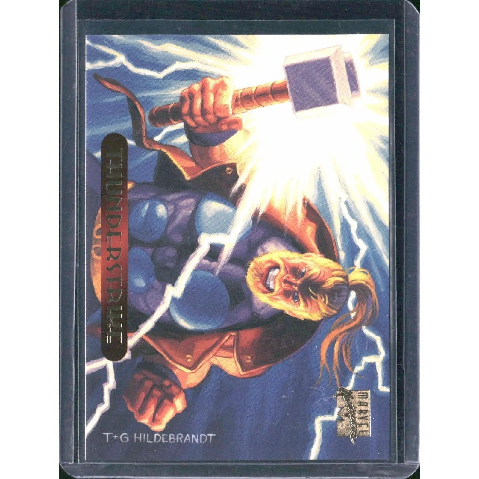 1994 Fleer Marvel Masterpieces Hildebrandt Brothers #125 Thunderstrike - MOD Shop LLC
