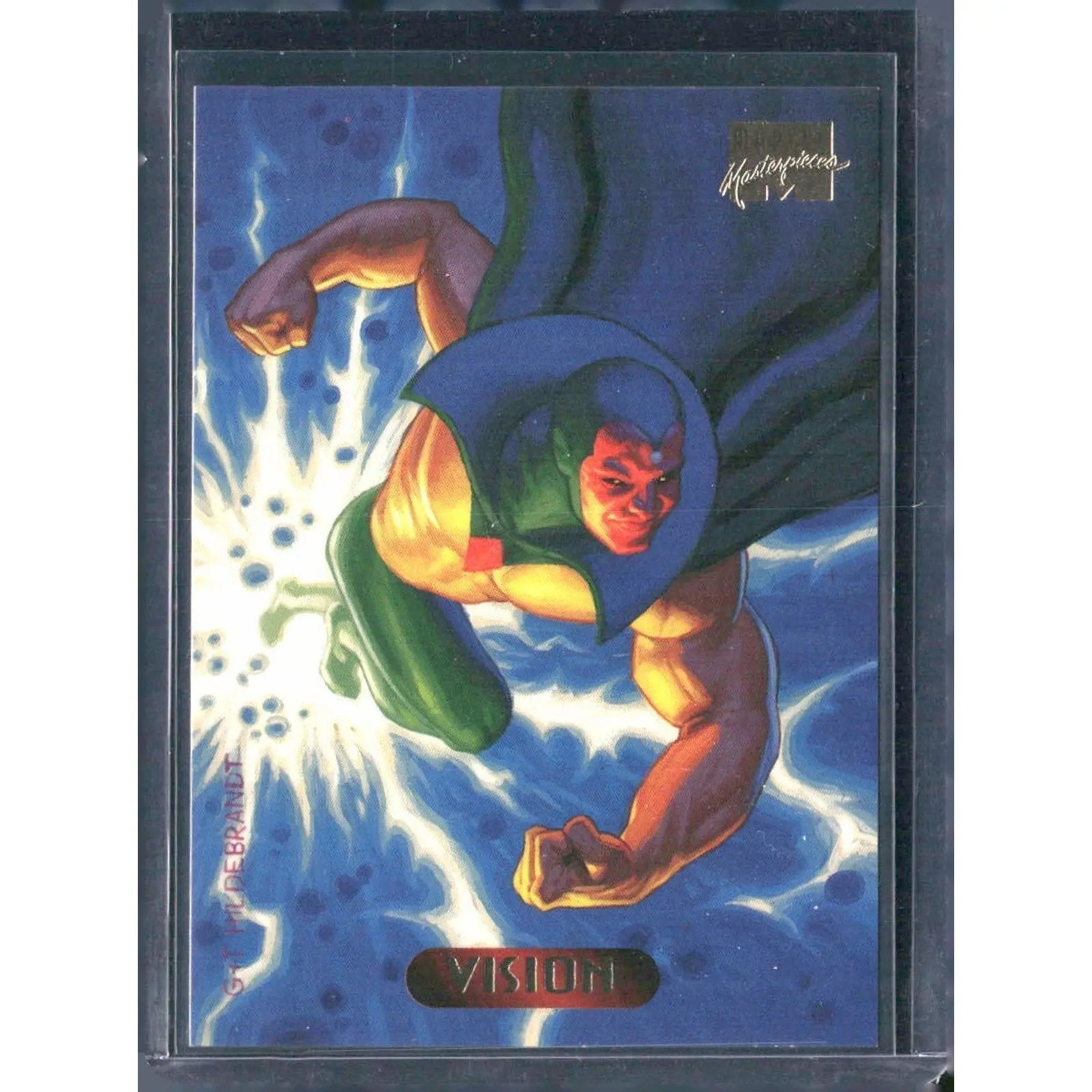 1994 Fleer Marvel Masterpieces Hildebrandt Brothers #132 Vision - MOD Shop LLC