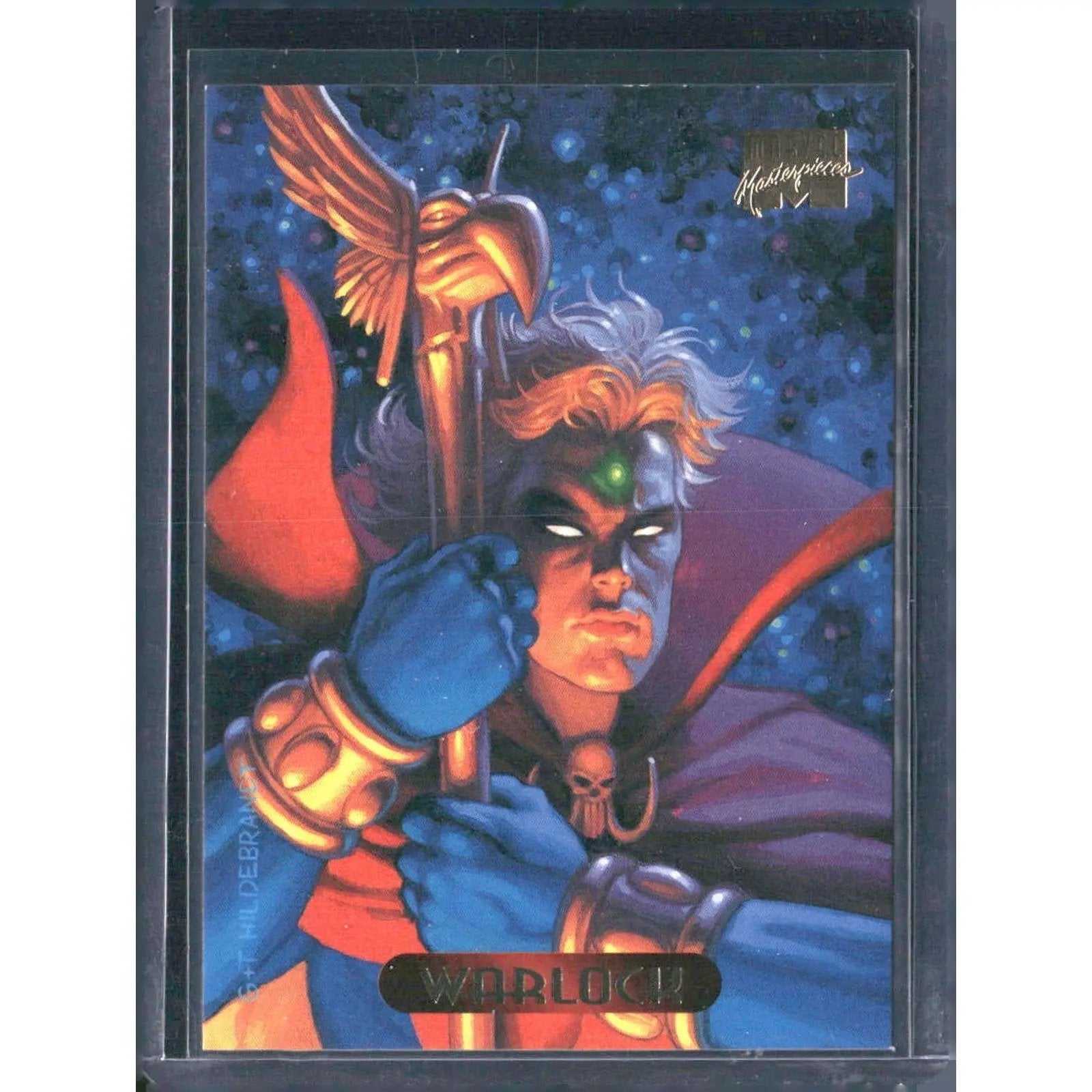 1994 Fleer Marvel Masterpieces Hildebrandt Brothers #134 Warlock - MOD Shop LLC
