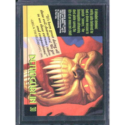 1994 Fleer Marvel Masterpieces Hildebrandt Brothers #30 Demogoblin - MOD Shop LLC