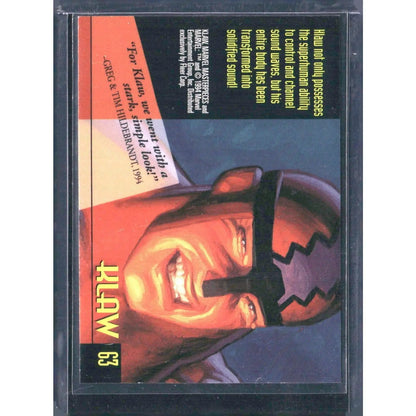 1994 Fleer Marvel Masterpieces Hildebrandt Brothers #63 Klaw - MOD Shop LLC