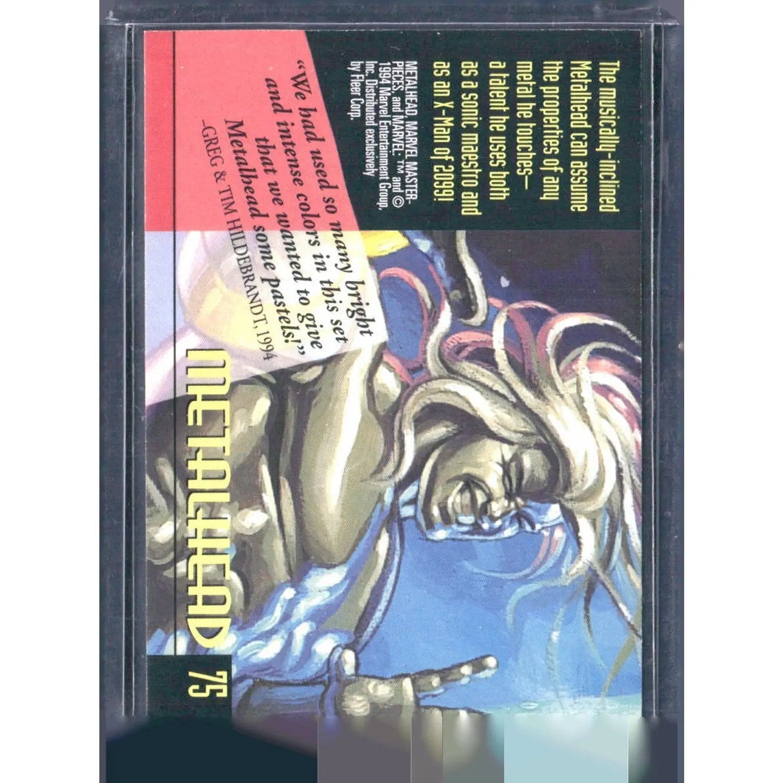 1994 Fleer Marvel Masterpieces Hildebrandt Brothers #75 Metalhead - MOD Shop LLC