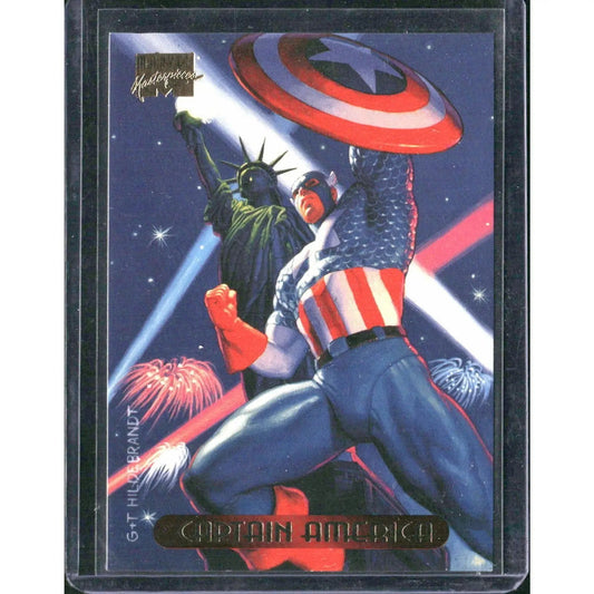 1994 Fleer Marvel Masterpieces Hildebrandt Brothers #NNO Captain America - MOD Shop LLC