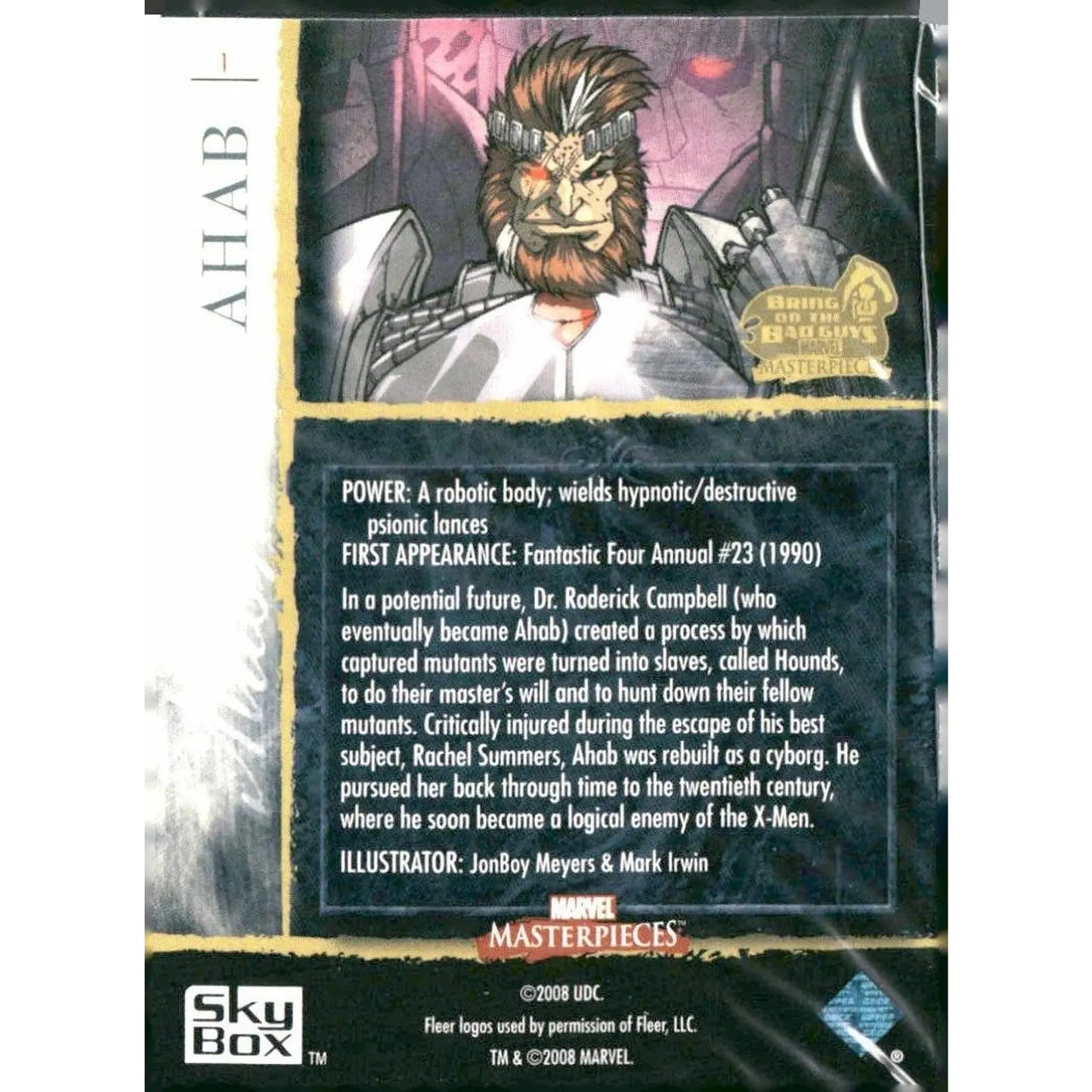 2008 Upper Deck Marvel Masterpieces 3 #1 Ahab - MOD Shop LLC