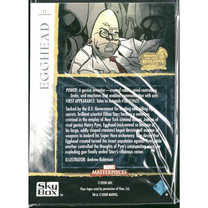 2008 Upper Deck Marvel Masterpieces 3 #11 Egghead - MOD Shop LLC