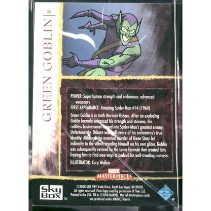 2008 Upper Deck Marvel Masterpieces 3 #15 Green Goblin - MOD Shop LLC