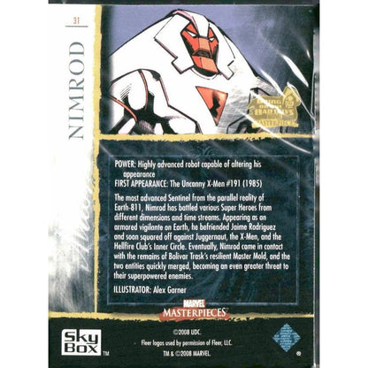 2008 Upper Deck Marvel Masterpieces 3 #31 Nimrod - MOD Shop LLC
