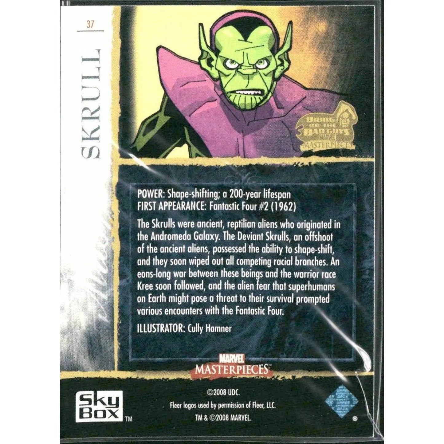 2008 Upper Deck Marvel Masterpieces 3 #37 Skrull - MOD Shop LLC