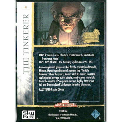 2008 Upper Deck Marvel Masterpieces 3 #41 The Tinkerer - MOD Shop LLC