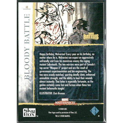 2008 Upper Deck Marvel Masterpieces 3 #48 Bloody Battle - MOD Shop LLC