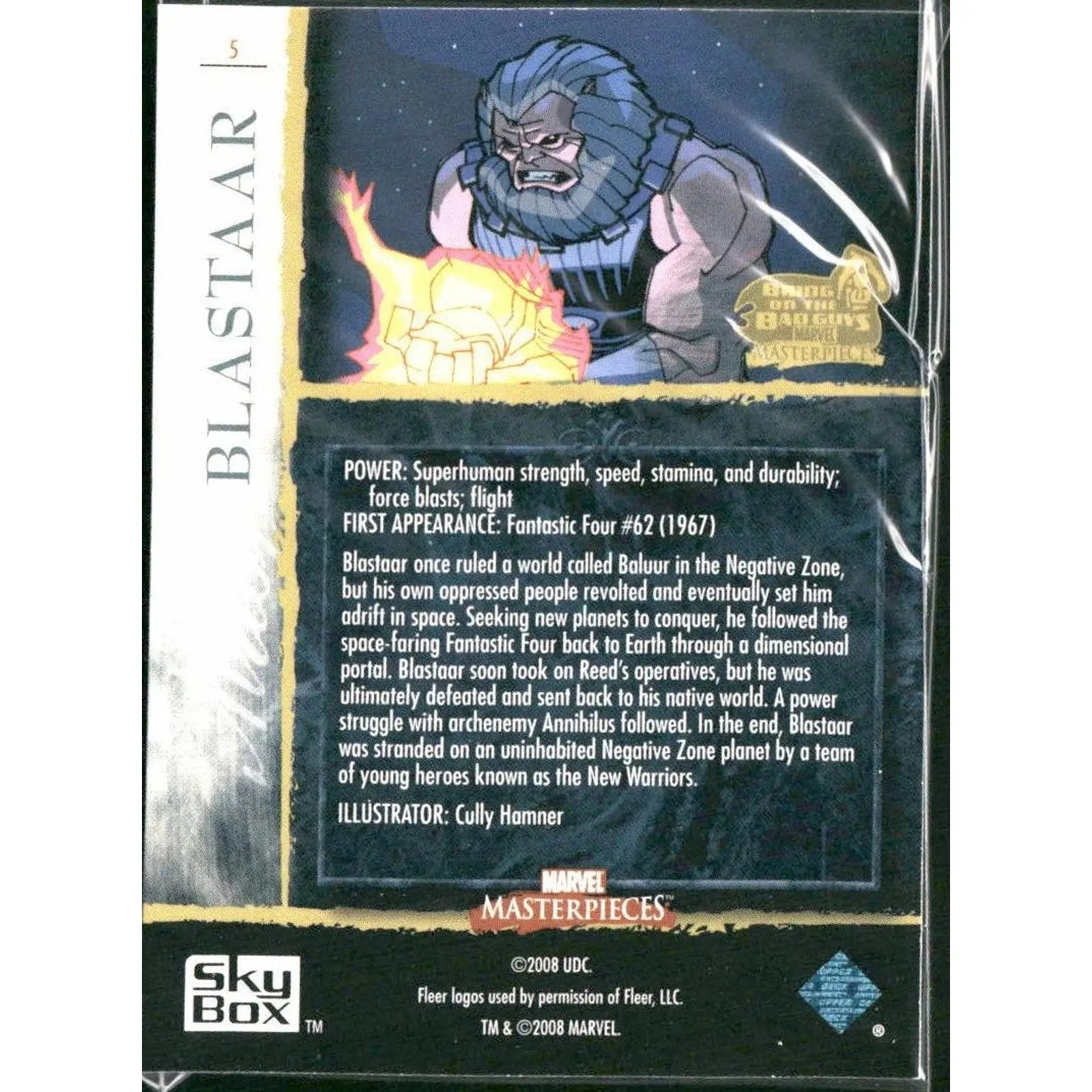 2008 Upper Deck Marvel Masterpieces 3 #5 Blastaar - MOD Shop LLC