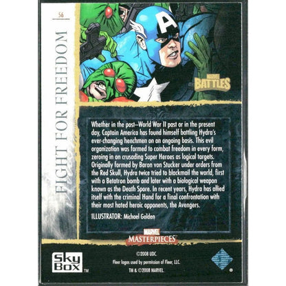 2008 Upper Deck Marvel Masterpieces 3 #56 Fight for Freedom - MOD Shop LLC