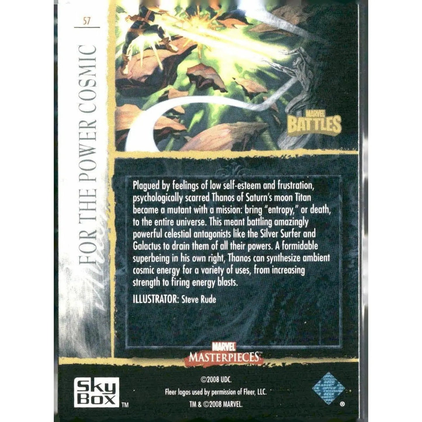 2008 Upper Deck Marvel Masterpieces 3 #57 For the Power Cosmic - MOD Shop LLC