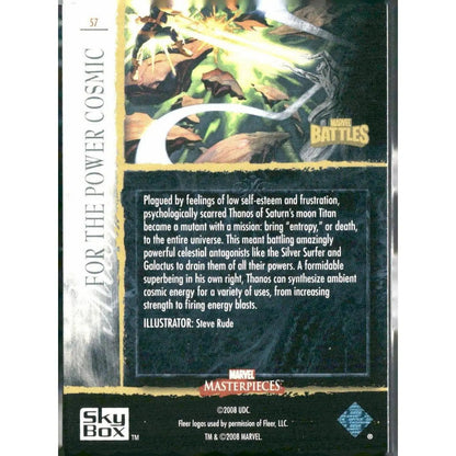 2008 Upper Deck Marvel Masterpieces 3 #57 For the Power Cosmic - MOD Shop LLC