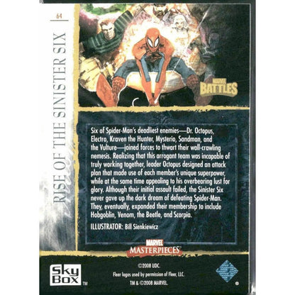 2008 Upper Deck Marvel Masterpieces 3 #64 Rise of The Sinister Six - MOD Shop LLC