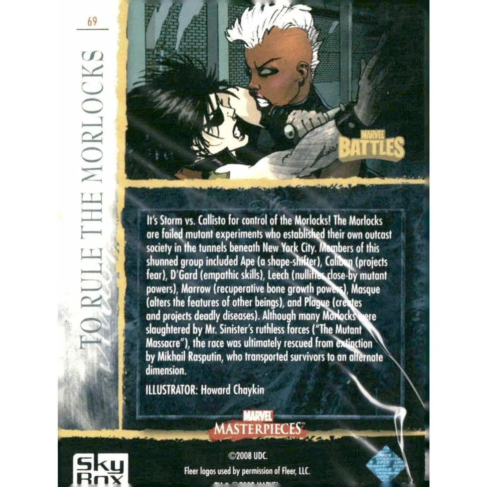 2008 Upper Deck Marvel Masterpieces 3 #69 To Rule the Morlocks - MOD Shop LLC