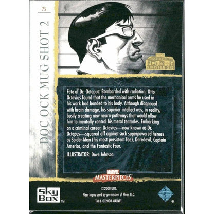 2008 Upper Deck Marvel Masterpieces 3 #75 Doc Ock Mug Shot 2 - MOD Shop LLC