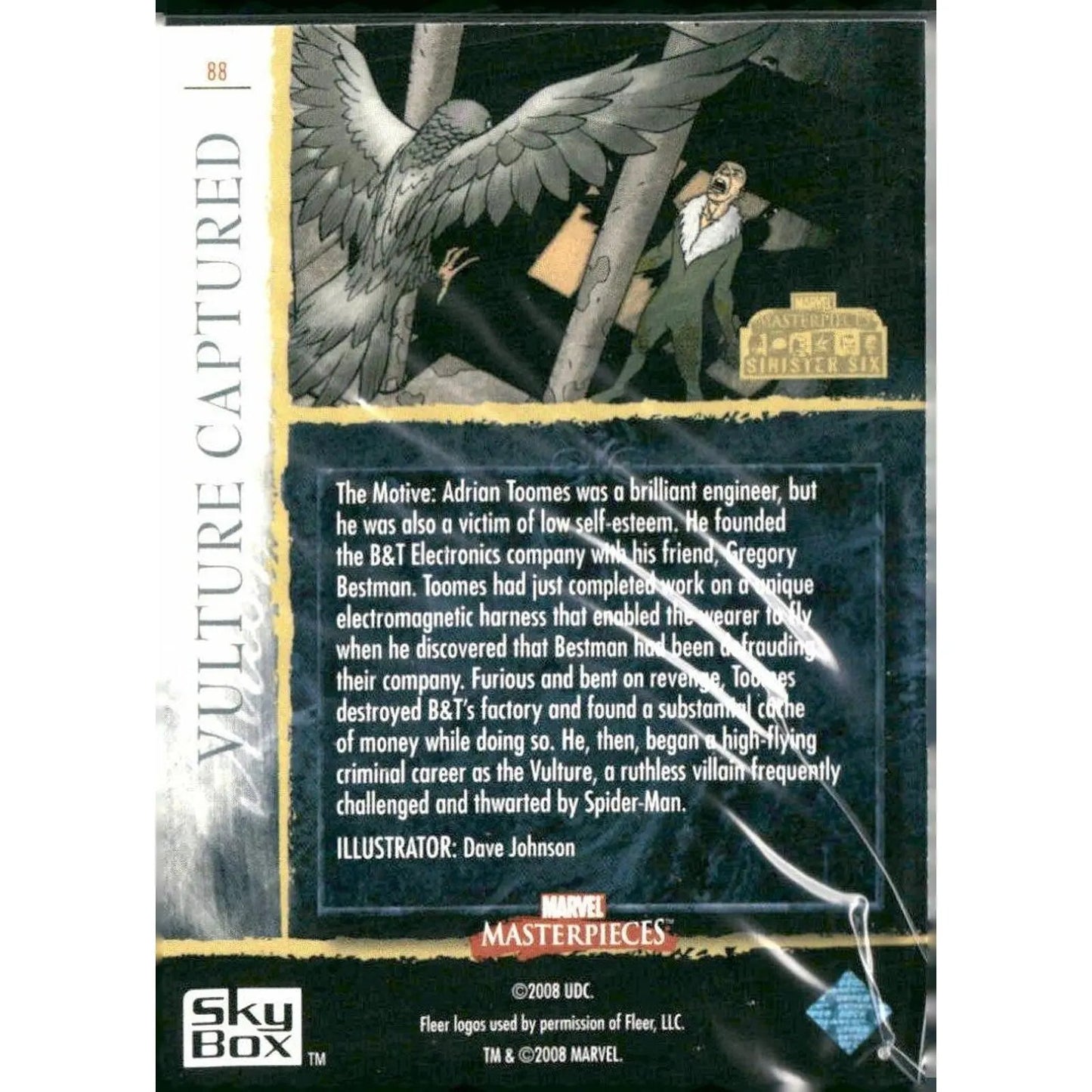 2008 Upper Deck Marvel Masterpieces 3 #88 Vulture Captured - MOD Shop LLC