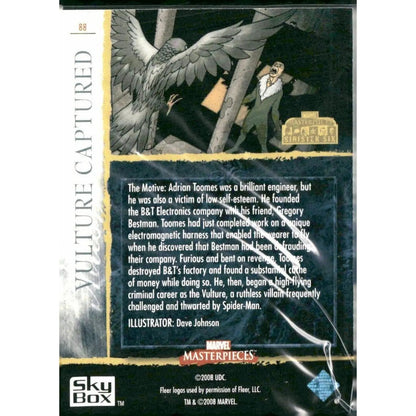 2008 Upper Deck Marvel Masterpieces 3 #88 Vulture Captured - MOD Shop LLC