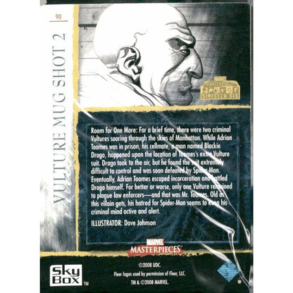 2008 Upper Deck Marvel Masterpieces 3 #90 Vulture Mug Shot 2 - MOD Shop LLC