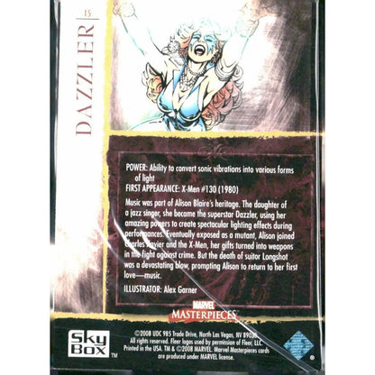 2008 Upper Deck Marvel Masterpieces Set 2 #15 Dazzler - MOD Shop LLC