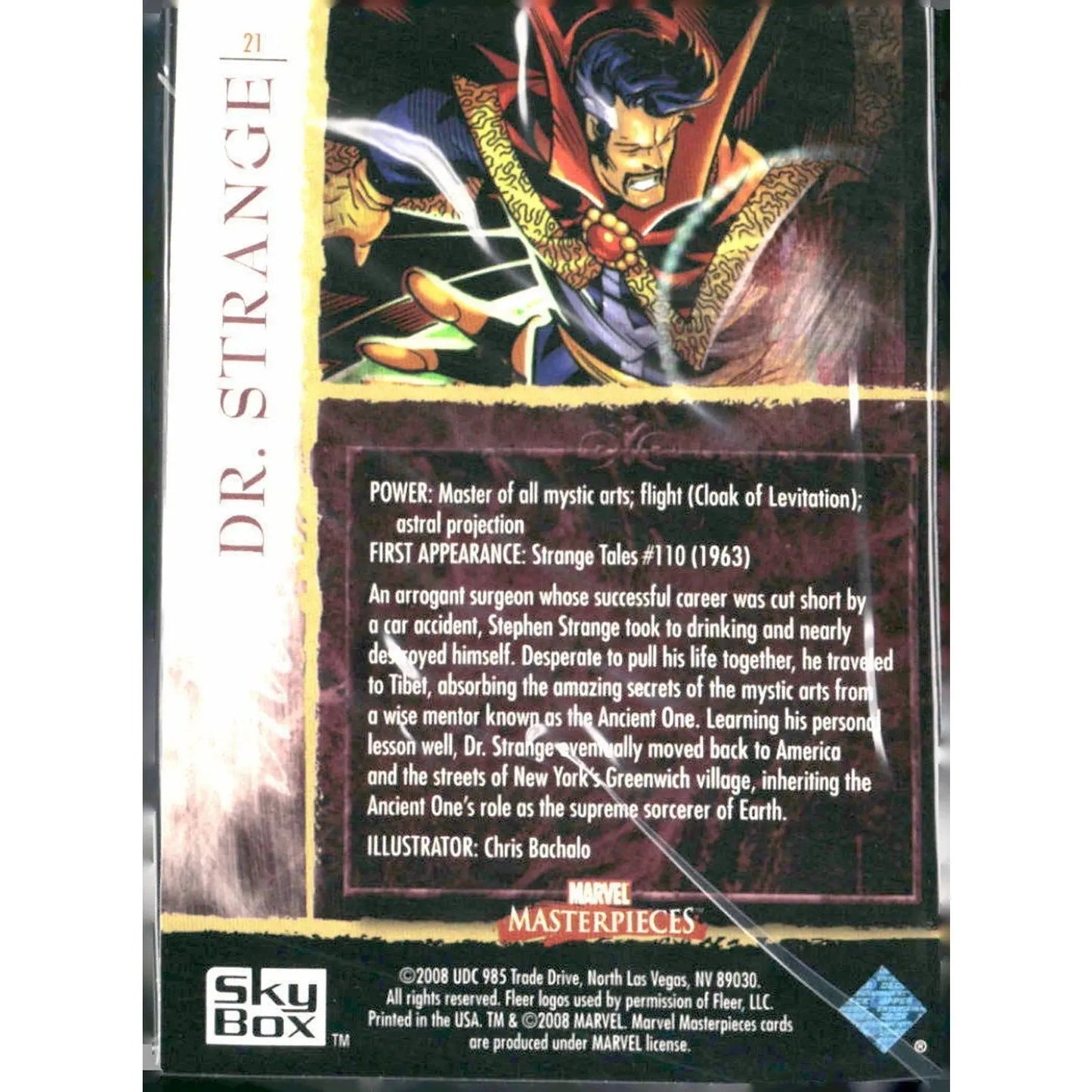 2008 Upper Deck Marvel Masterpieces Set 2 #21 Dr. Strange - MOD Shop LLC