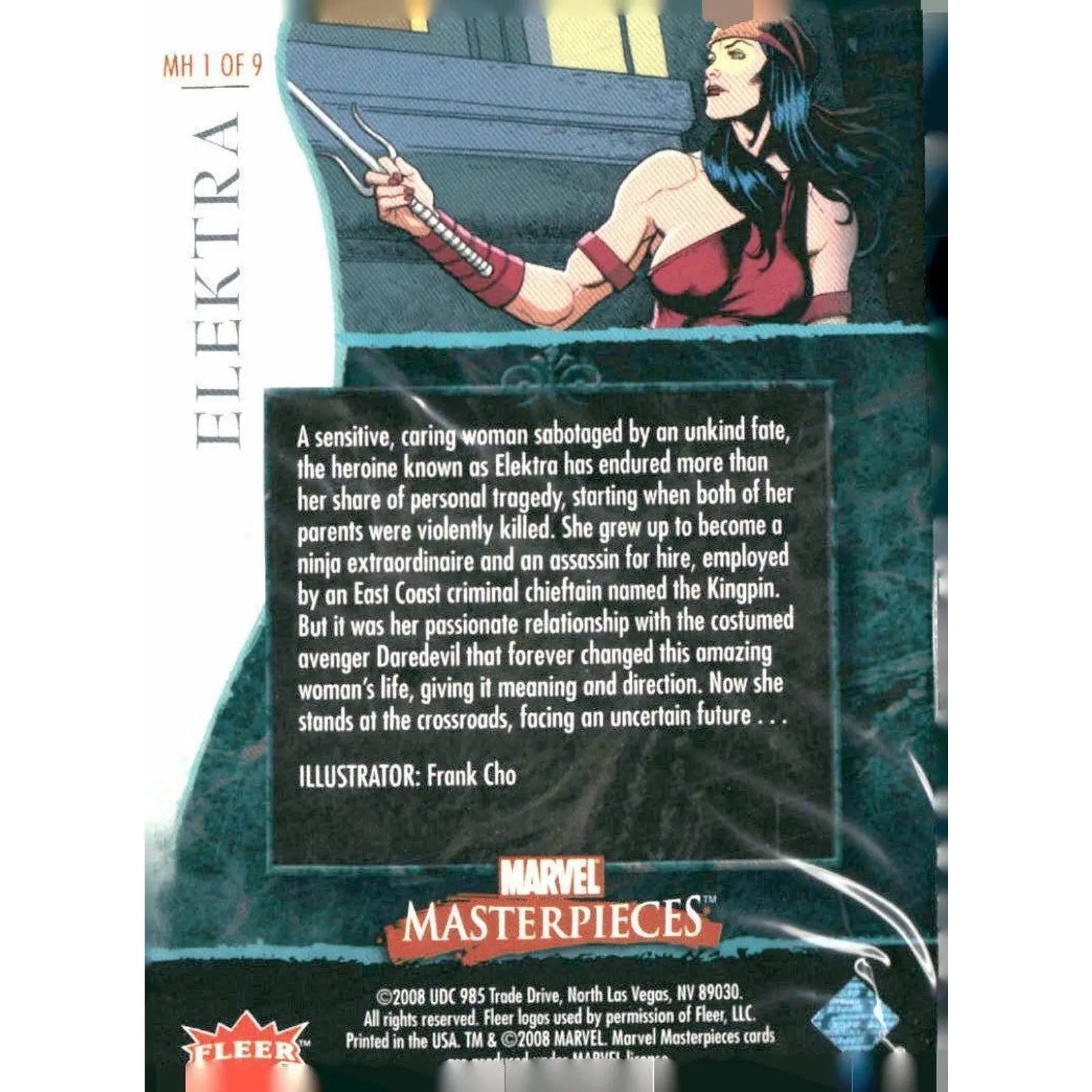 2008 Upper Deck Marvel Masterpieces Set 2 #23 Elektra - MOD Shop LLC