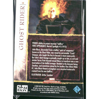 2008 Upper Deck Marvel Masterpieces Set 2 #28 Ghost Rider - MOD Shop LLC