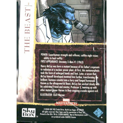 2008 Upper Deck Marvel Masterpieces Set 2 #3 The Beast - MOD Shop LLC